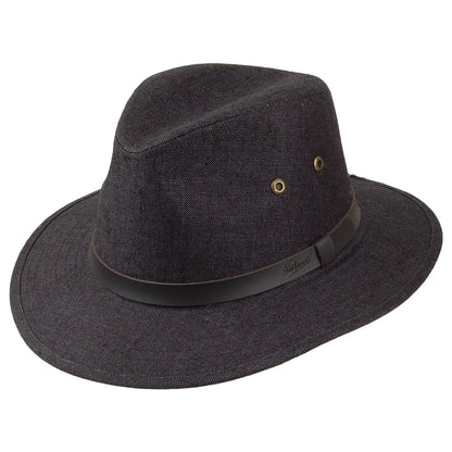 Failsworth Hats Irish Linen Safari Fedora Hat - Charcoal