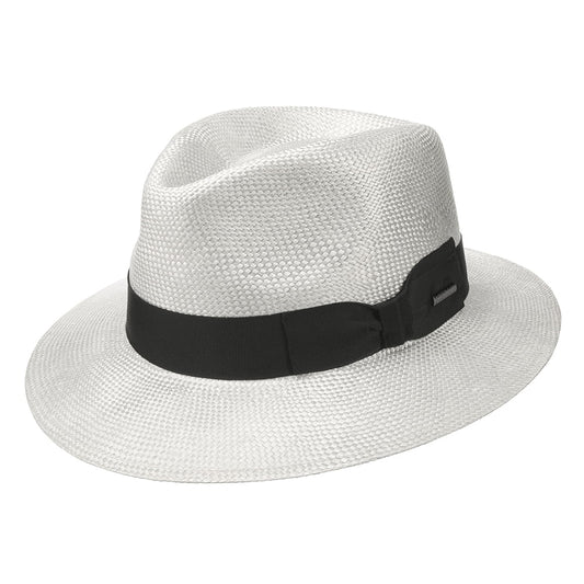 Stetson Hats Super Lightweight Summer Fedora Hat - White