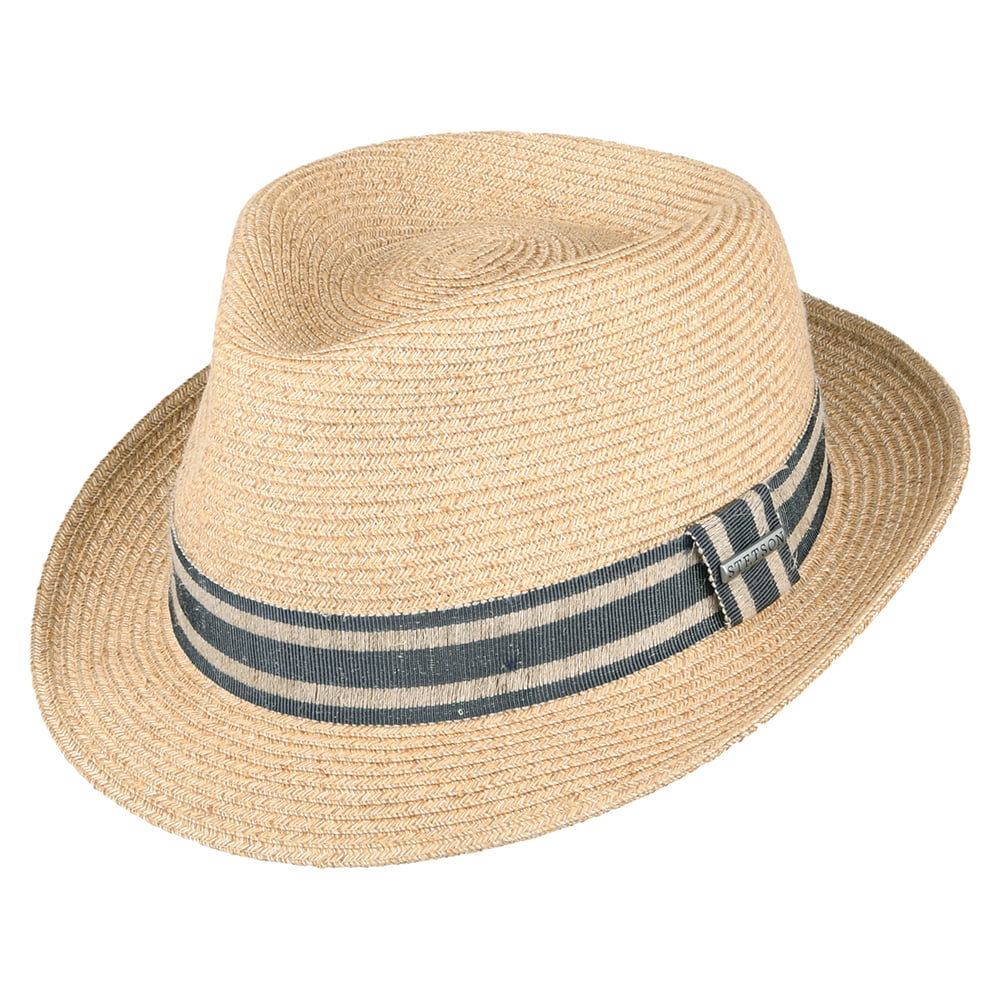 Stetson Hats Toyo Linen Mix Trilby Hat - Natural