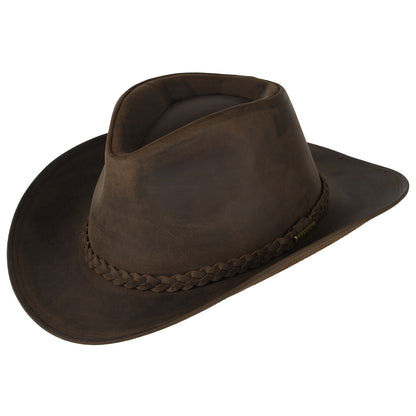 Stetson Hats Buffalo Leather Cowboy Hat - Brown