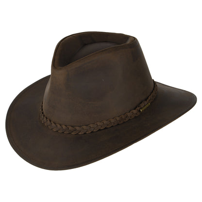Stetson Hats Buffalo Leather Cowboy Hat - Brown