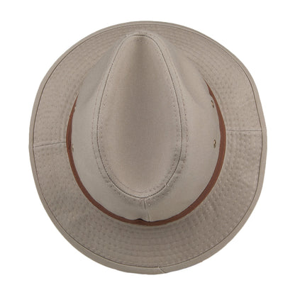 Dorfman Pacific Hats Cotton Shower Resistant Safari Hat - Khaki