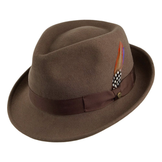 Stetson Hats Elkader Crushable Trilby Hat - Light Brown