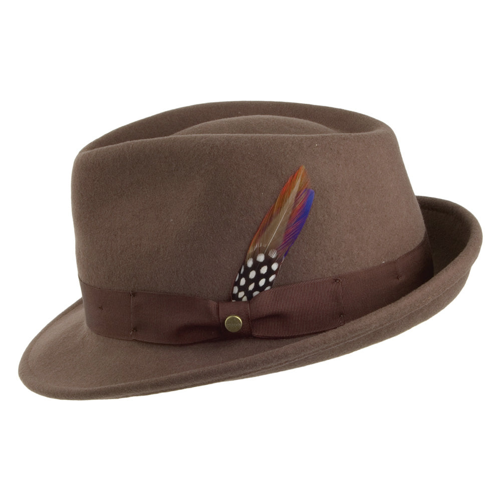 Stetson Hats Elkader Crushable Trilby Hat - Light Brown