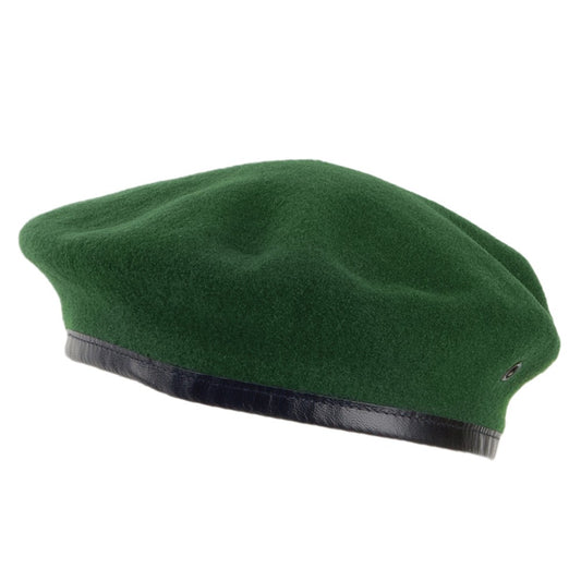 Héritage par Laulhère Hats Merino Wool French Military Beret - Green