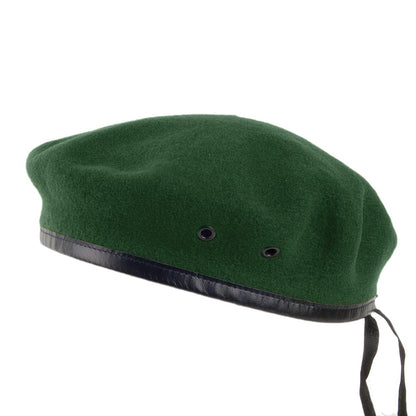 Héritage par Laulhère Hats Merino Wool French Military Beret - Green