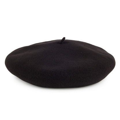 Laulhère Merino Wool 10 Inch Basque Beret - Black