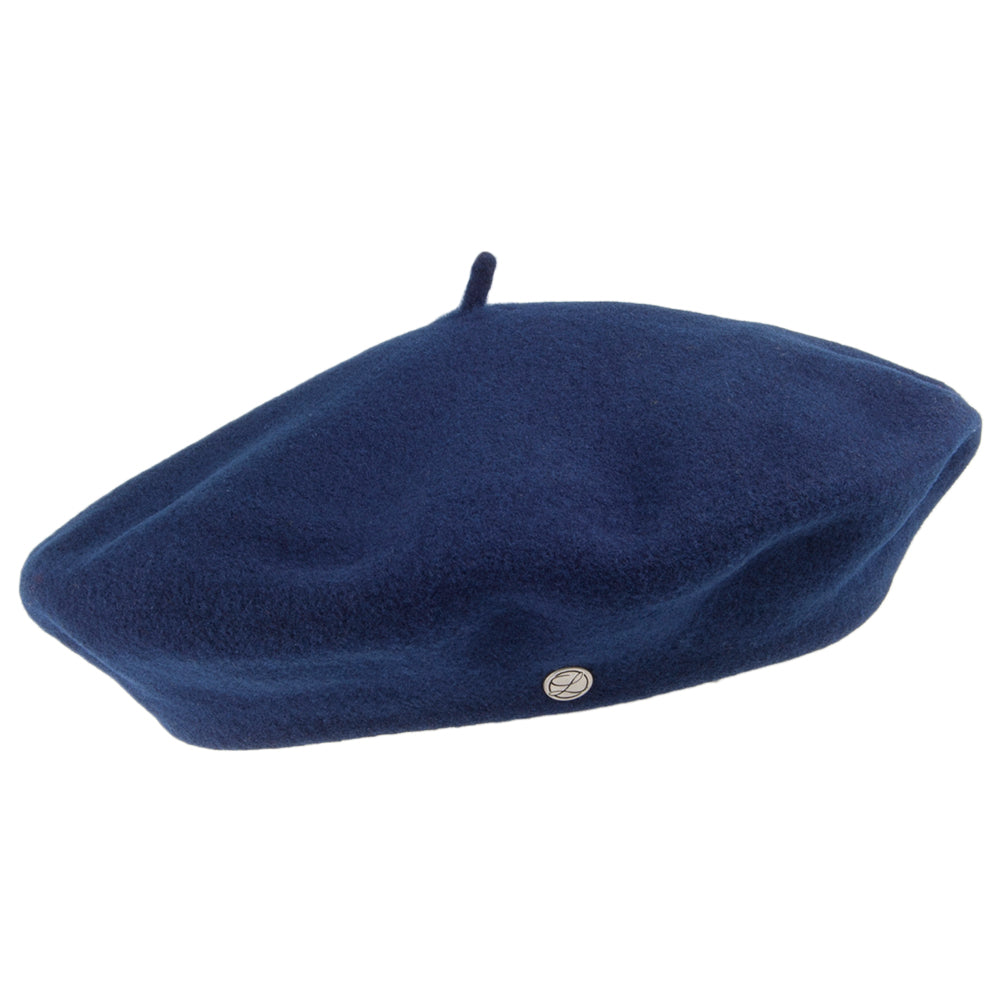 Laulhère Authentique Merino Wool Beret - Navy Blue