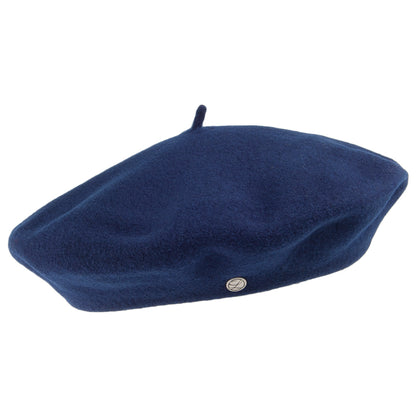Laulhère Authentique Merino Wool Beret - Navy Blue