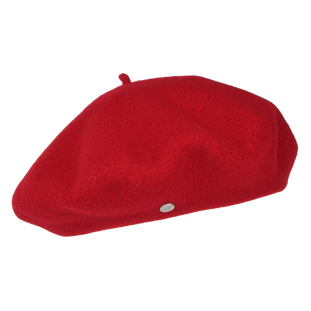 Héritage par Laulhère Hats Authentique Merino Wool Beret - Red ...