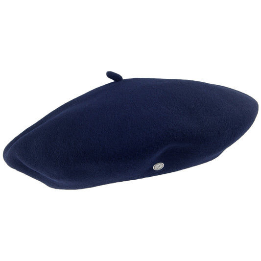 Héritage par Laulhère Hats Alpin Merino Wool Beret - Navy