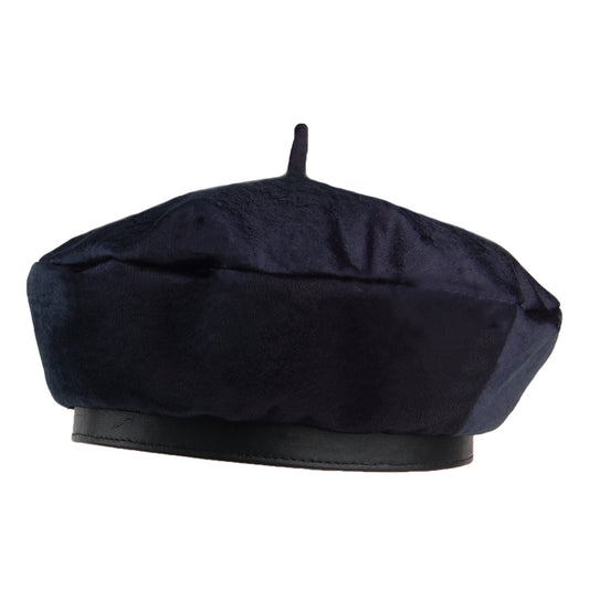 Brixton Hats Audrey II Satin Beret - Dark Navy