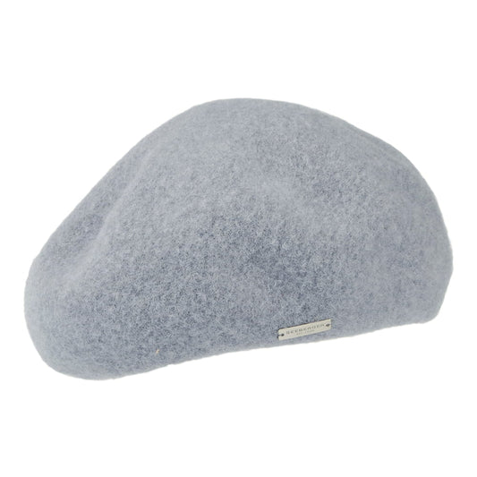 Seeberger Hats Shaped Winter Wool Beret - Smoke Grey