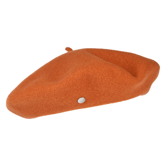 Laulhère Authentique Merino Wool Beret - Burnt Orange