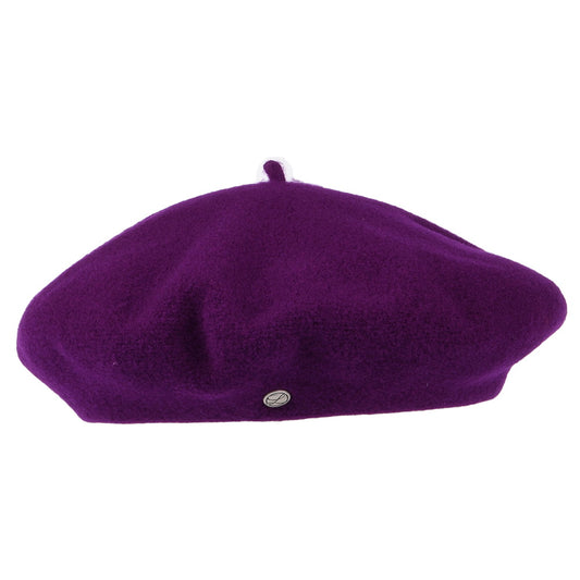 Laulhère Authentique Merino Wool Beret - Plum