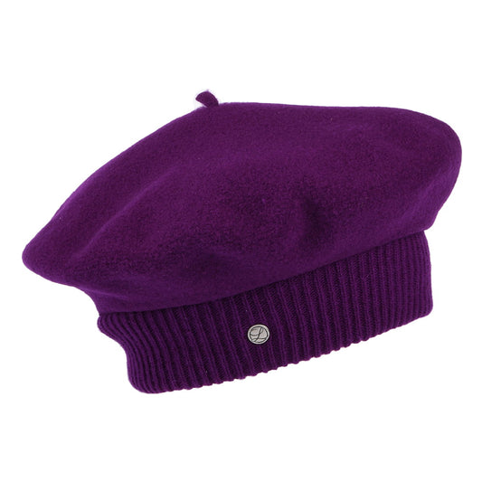 Laulhère Parisienne Merino Wool Beret - Plum