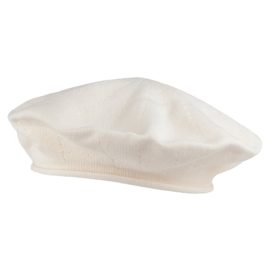 sur la tête 11.5 Inch Cotton Beret - Natural