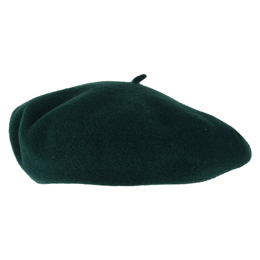 Héritage par Laulhère Hats Authentique Merino Wool Beret - Dark Green