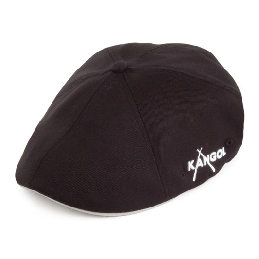 Kangol Championship 504 Flexfit Flat Cap - Black-Grey
