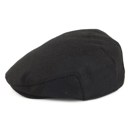 Failsworth Hats Melton Flat Cap - Black