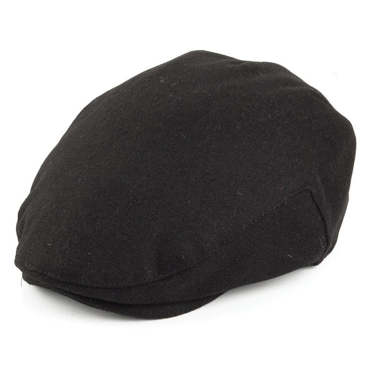 Failsworth Hats Melton Flat Cap - Black