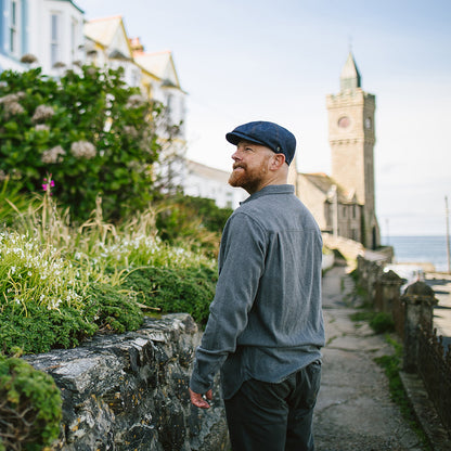 Jaxon & James Denim Newsboy Cap - Dark Blue
