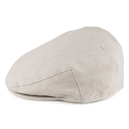 Failsworth Hats Irish Linen Flat Cap - Natural