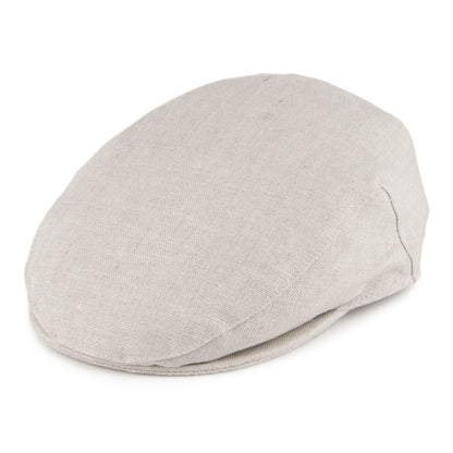 Failsworth Hats Irish Linen Flat Cap - Natural