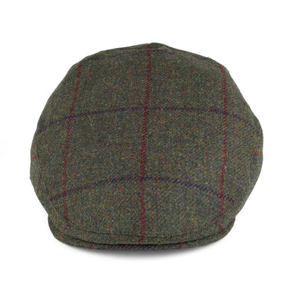 Christys Hats Balmoral Country Tweed Flat Cap - Olive