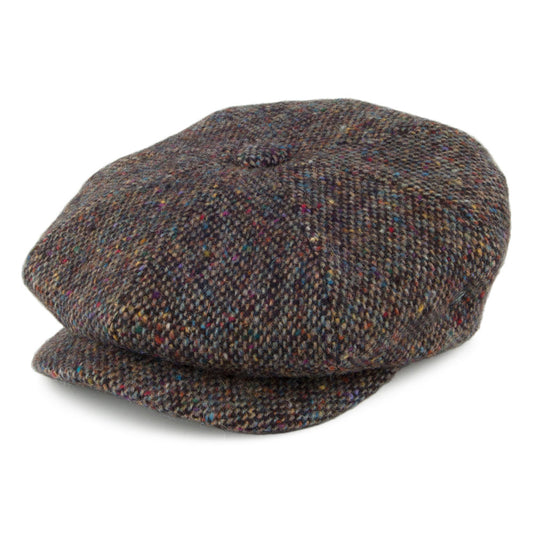 City Sport Donegal Tweed Marl Newsboy Cap - Multi-Coloured