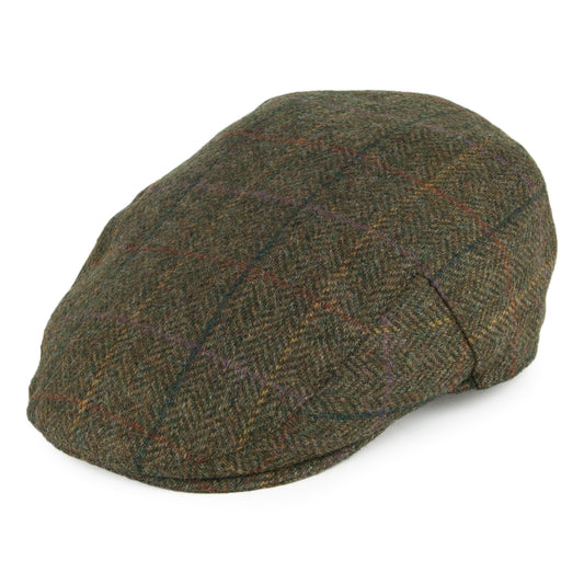 Barbour Hats Moons Tweed Flat Cap - Sage