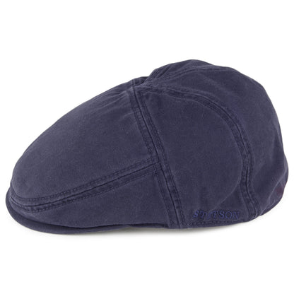 Stetson Hats Paradise Cotton Flat Cap - Navy Blue