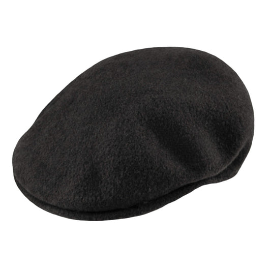 Kangol 504 Wool Flat Cap - Black