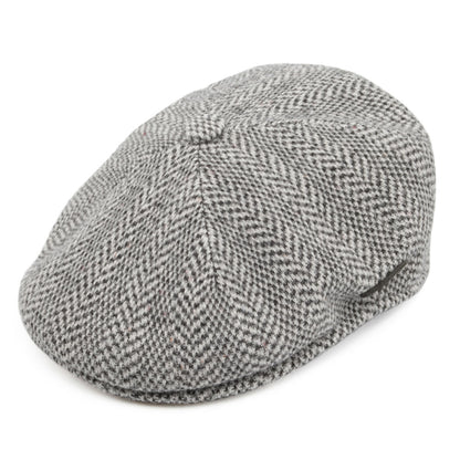 Kangol Herringbone Flat Cap - Grey