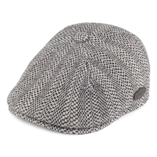 Kangol Herringbone 507 Flat Cap - Grey-Black