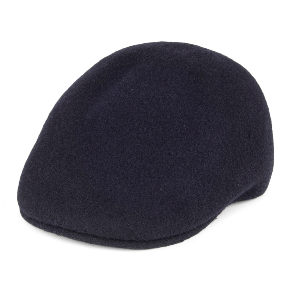Kangol Seamless Wool 507 Flat Cap - Navy Blue