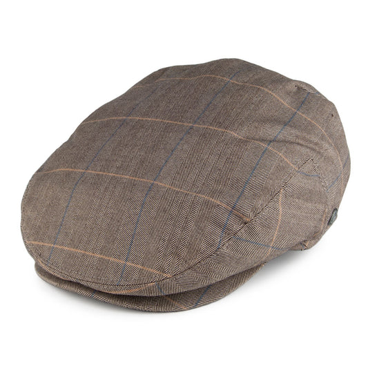 Jaxon & James Burgess Flat Cap - Brown Mix