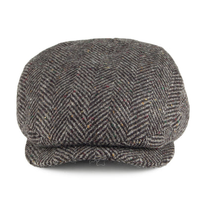 Failsworth Hats Donegal Windsor Extended Bill Flat Cap - Charcoal