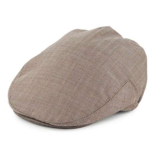 Jaxon & James Chicago Herringbone Flat Cap - Bronze