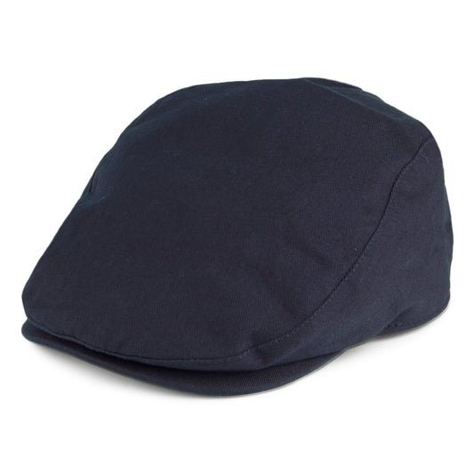 Barbour Hats Finnean Cotton Flat Cap - Navy Blue