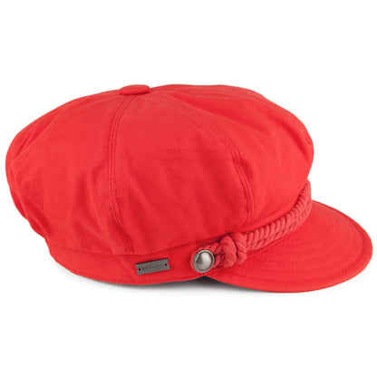 Betmar Hats Fisherman Baker Boy Cap - Red