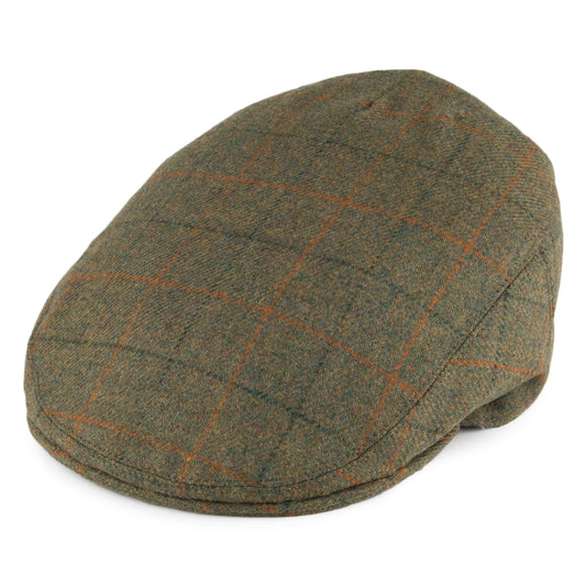 Olney Hats English Tweed Flat Cap - Olive
