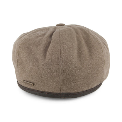 Stetson Hats Winter Fleeced Seward Canvas Newsboy Cap - Olive