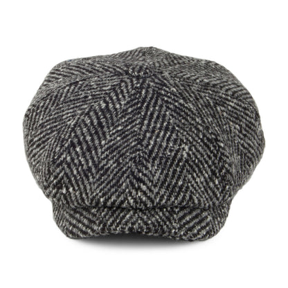 Stetson Hats Hatteras Wool Newsboy Cap - Black-Grey