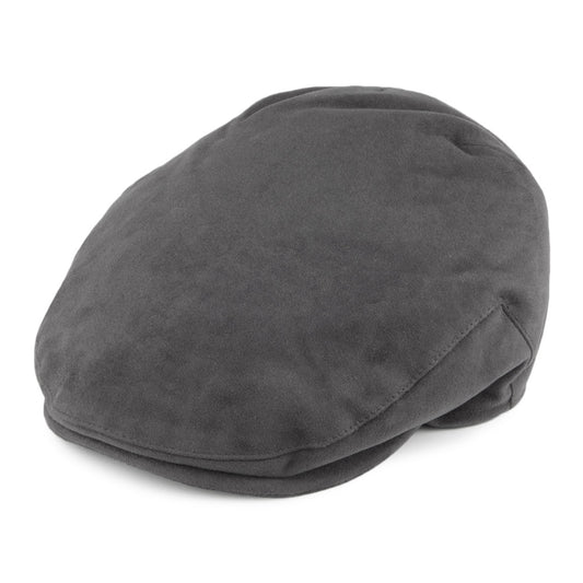 Christys Hats Moleskin Flat Cap - Grey
