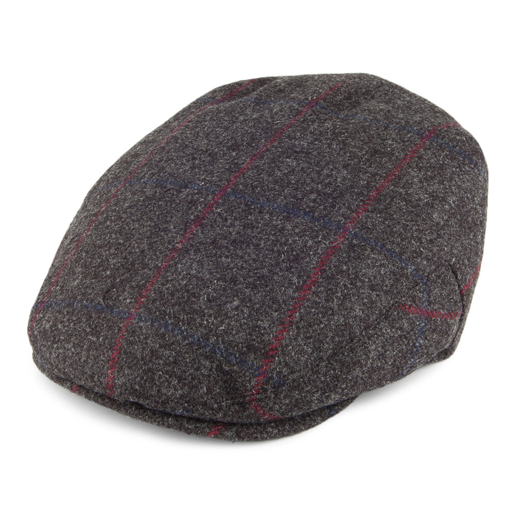 Christys Hats Balmoral Country Tweed Flat Cap - Charcoal – Village Hats