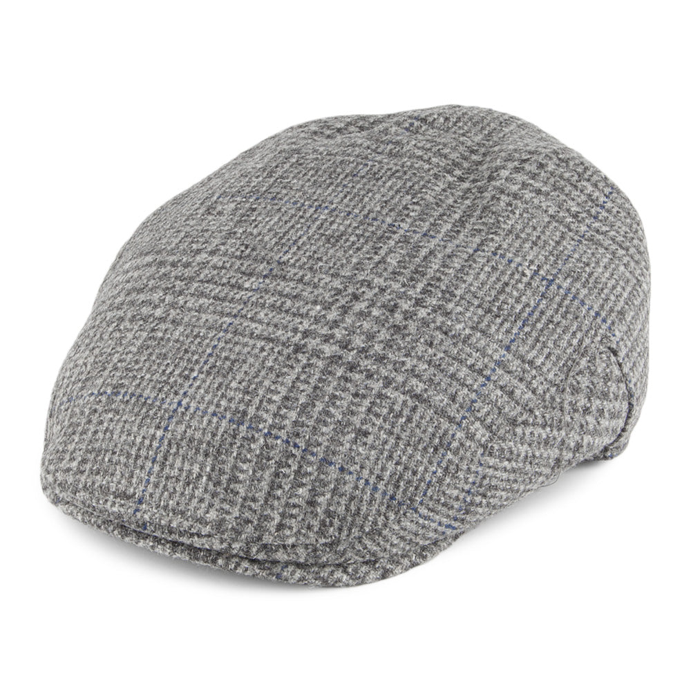 Christys Hats Balmoral Country Tweed Flat Cap - Grey