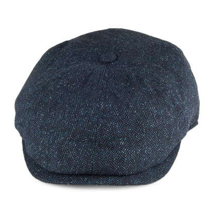 Failsworth Hats Silk Mix Hudson Newsboy Cap - Blue