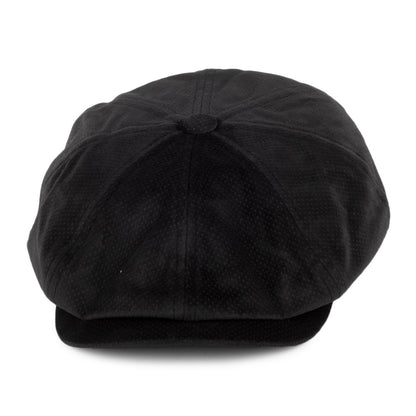 Bailey Hats Wyman Velvet Newsboy Cap - Black