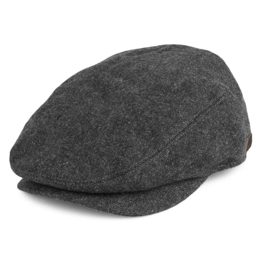 Barbour Hats Barlow Wool Flat Cap - Grey
